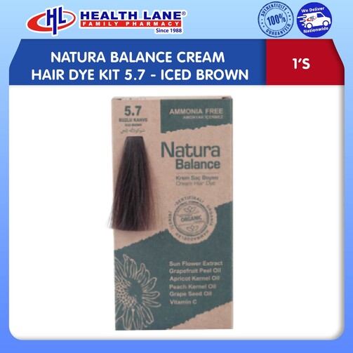 NATURA BALANCE KRIM RAMBUT DYE KIT 5.7 - ICED BROWN